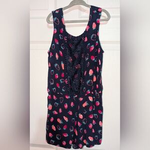 Casual Strawberry Romper